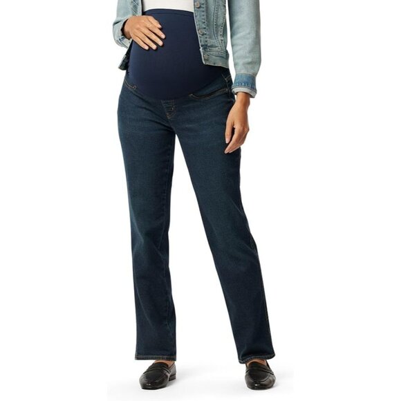Women's Maternity Straight Jeans Stretch Cotton Polyester Elastane Pull On